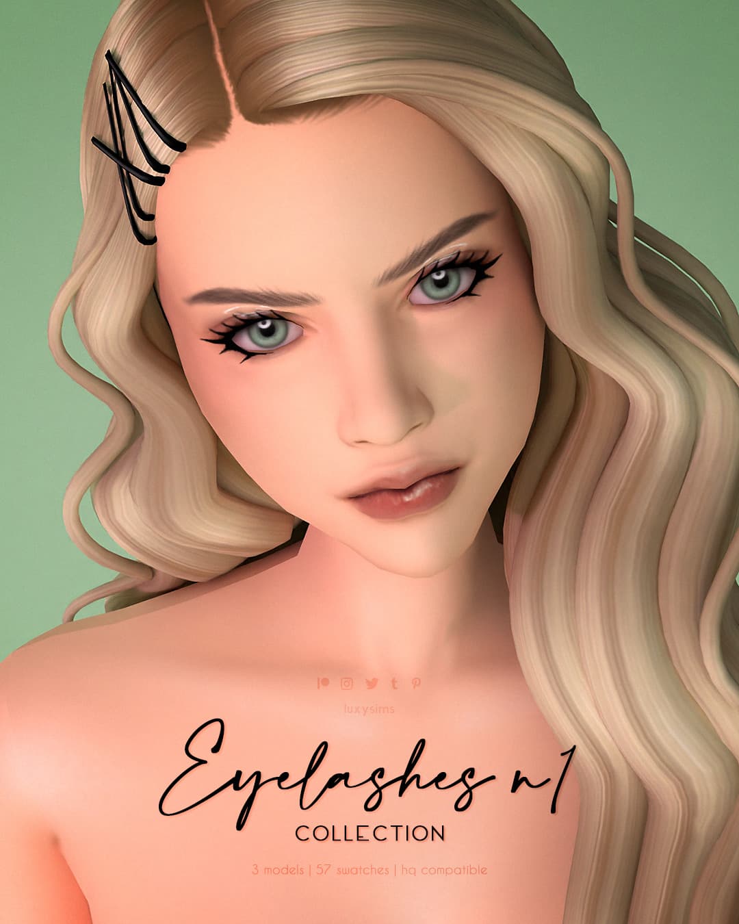 Скриншот мода Ресницы 3D Eyelashes n1